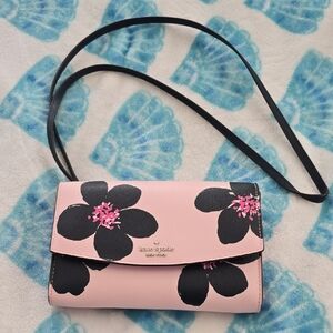 Kate Spade Pink Floral Crossbody Bag